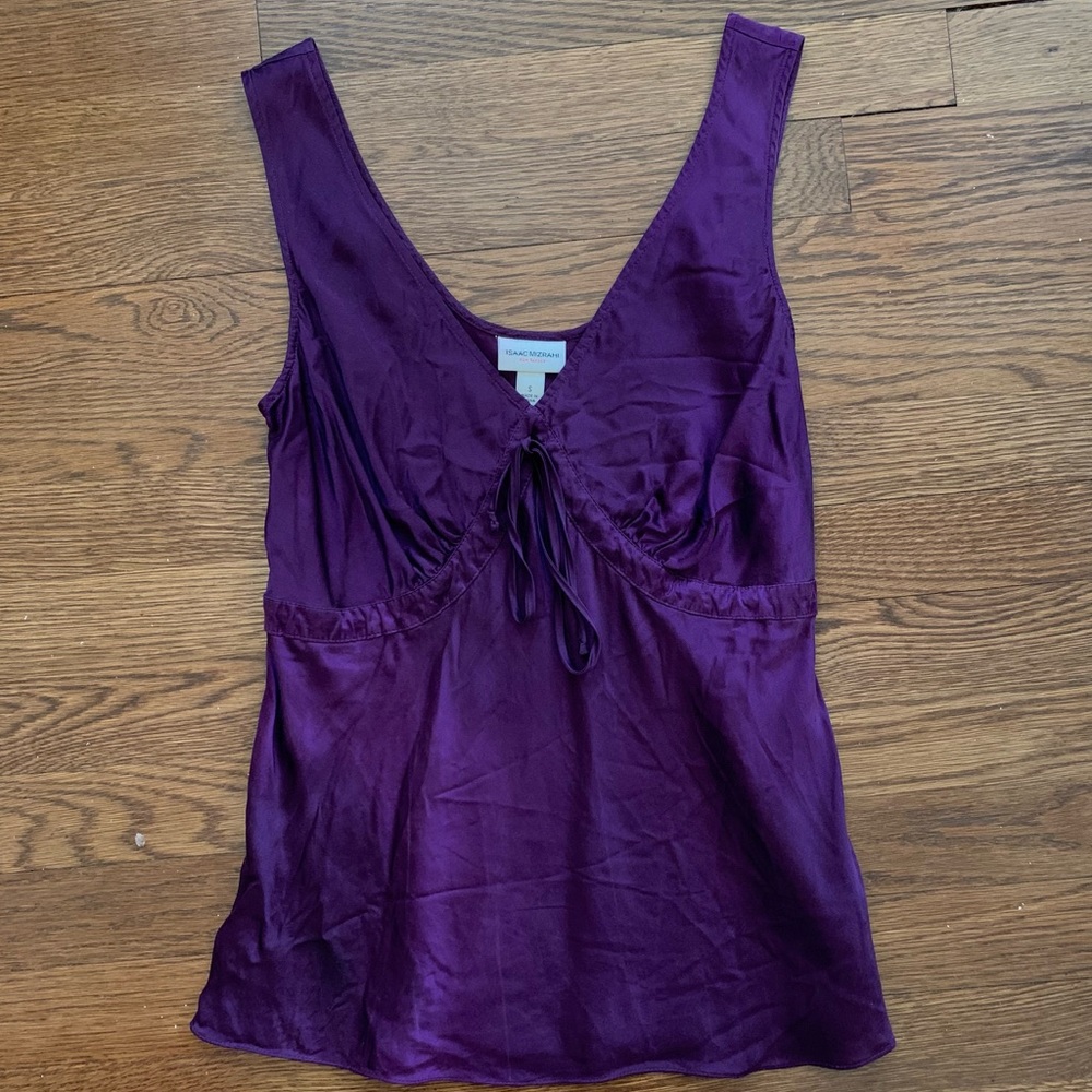 Isaac Mizrahi silk shirt